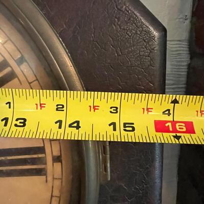 Antique Octagon Eight Day Waterbury CT Wall Clock
