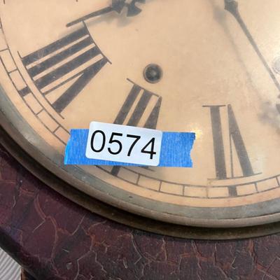 Antique Octagon Eight Day Waterbury CT Wall Clock