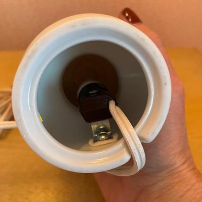 Vintage I RICE mini porcelain lamp