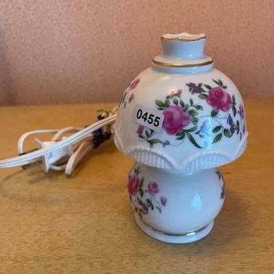 Vintage I RICE mini porcelain lamp