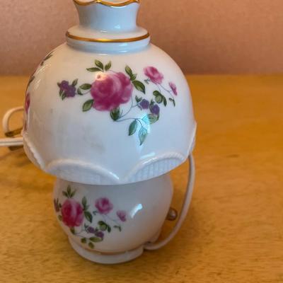 Vintage I RICE mini porcelain lamp