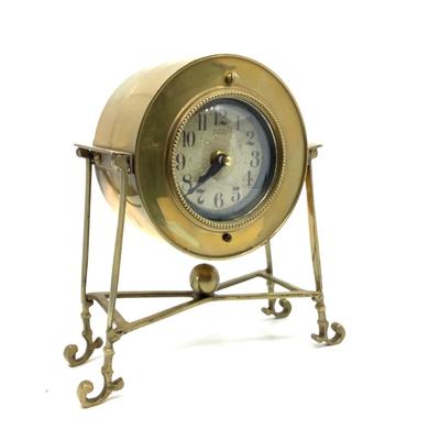 907 Boulevard Etienne Brass Clock by Timeworks & Zodiac Sundial