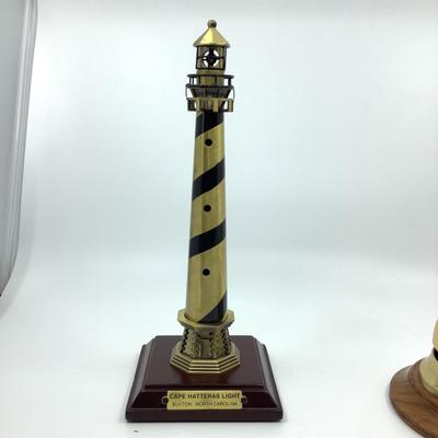 911 Brass Bell and Cape Hatteras Lighthouse Statue