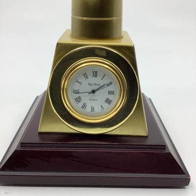 912 Wooden Box Compass with Lighthouse Desk Clock