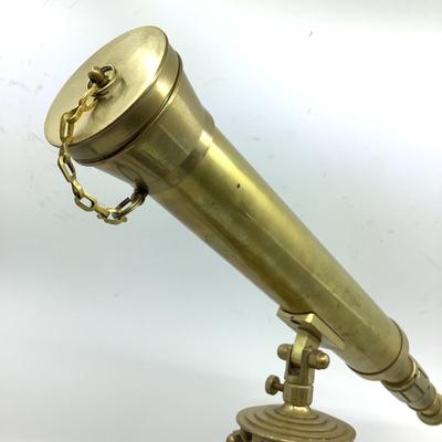 913 Small Brass Telescope on Stand