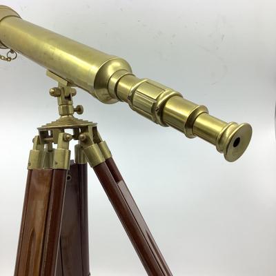 913 Small Brass Telescope on Stand
