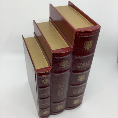 922 Leather Tissue Holder , Faux Book CD Holder, Book Box