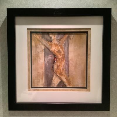 925 Decorative Framed Abstract Nude Print