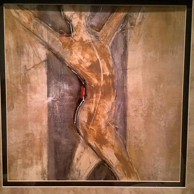 925 Decorative Framed Abstract Nude Print