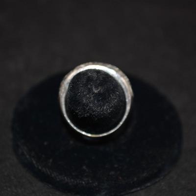 Vintage 925 Sterling Marcasite Filigree Ring Size 7, 3.6g