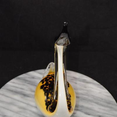 MCM Art Glass Murano Style Water Fowl 10.25” Tall