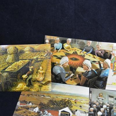14 Vintage Unused Amish Country PA Postcards