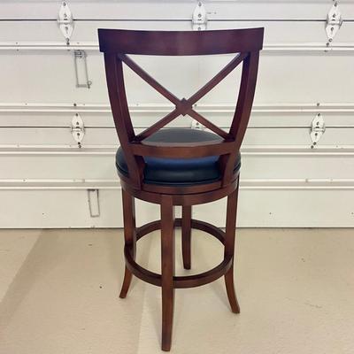 936 Set of Four FRONTGATE Mahogany Barstools