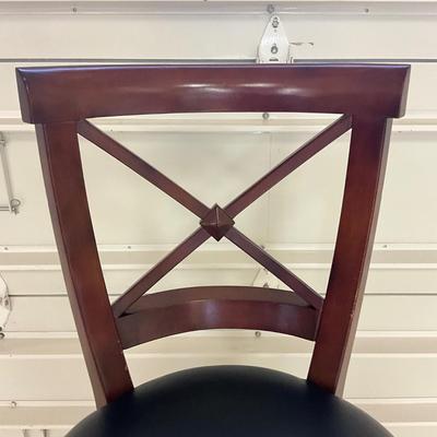 936 Set of Four FRONTGATE Mahogany Barstools