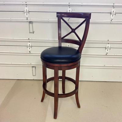 936 Set of Four FRONTGATE Mahogany Barstools