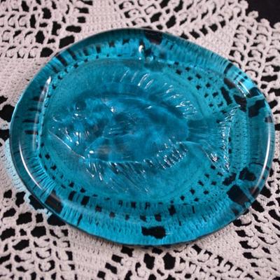 Vintage Set of 8 BLENCO Pressed Glass Ornaments
