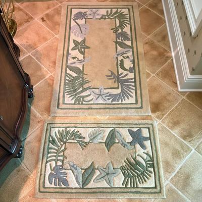 849 Set of Signatures Regal Design "Tropical Path" Area Rugs