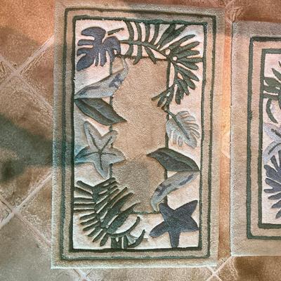 849 Set of Signatures Regal Design "Tropical Path" Area Rugs