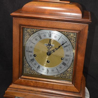 Howard Miller Triple Chime Key-Wind Mantle Clock, Model 612 429 15” Tall