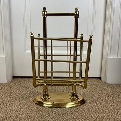 851 Frontgate Brass Magazine Rack