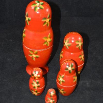 Indian 5 Layer Nesting Doll 6.5”