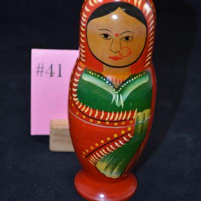 Indian 5 Layer Nesting Doll 6.5”