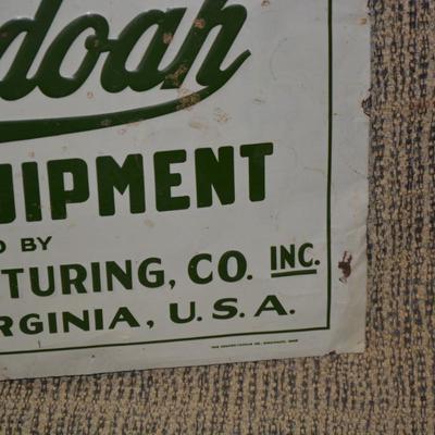 Vintage Tin Shenandoah Heating Metal Sign, AS IS, 20”x13.75”