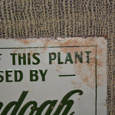 Vintage Tin Shenandoah Heating Metal Sign, AS IS, 20”x13.75”