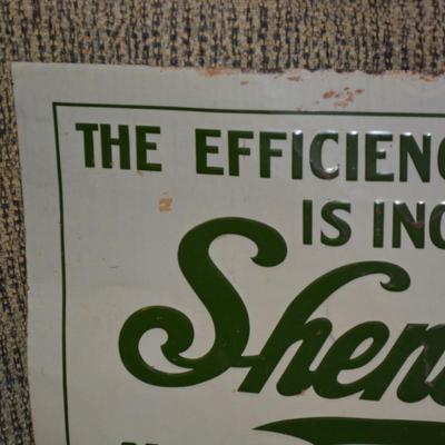 Vintage Tin Shenandoah Heating Metal Sign, AS IS, 20”x13.75”