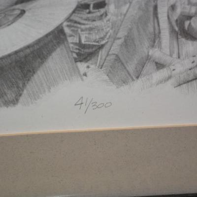 Signed, Framed & Matted Print 1990 41/300