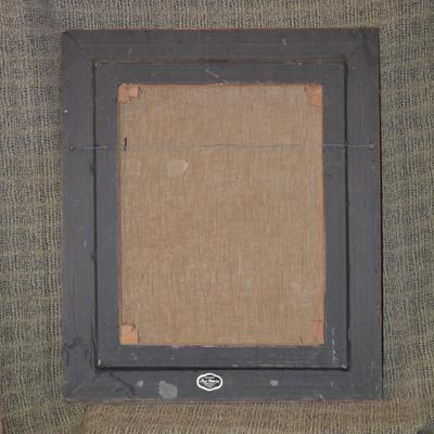Original Portrait in Heavy Ornate Wood Frame 29.5"x25"
