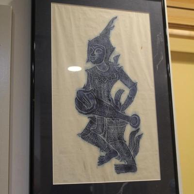 1950’s Framed & Matted Thai Etching