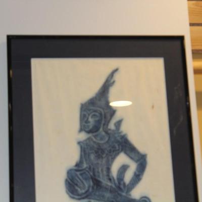 1950’s Framed & Matted Thai Etching