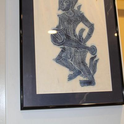 1950’s Framed & Matted Thai Etching