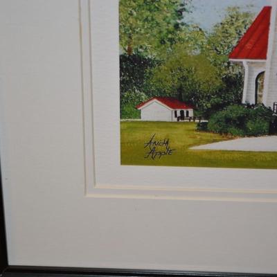 Framed & Matted ‘Pisgah” Print by Anita Apple 20”x16”
