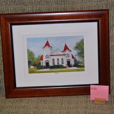 Framed & Matted ‘Pisgah” Print by Anita Apple 20”x16”