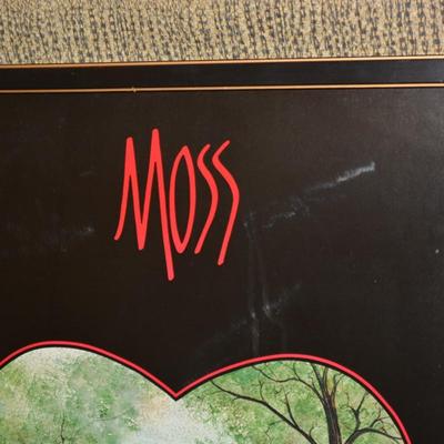 Framed P. Buckley Moss Virginia Print 26.75”x17.25”