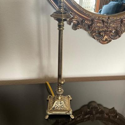 949 Pair of Brass Decortive Candlestick Lamps