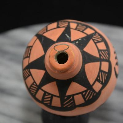 Handmade Native American Bear Ornament 3”