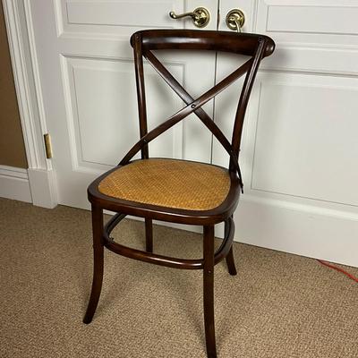 874 Leather Top Campaign Desk With Bentwood Chair
