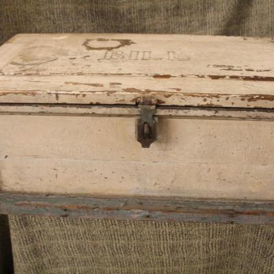 Almost Antique Homemade Trunk ‘Bill 1928’ 29”x16”x11”