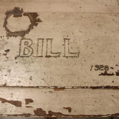 Almost Antique Homemade Trunk ‘Bill 1928’ 29”x16”x11”