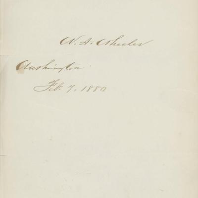 William A. Wheeler signature cut