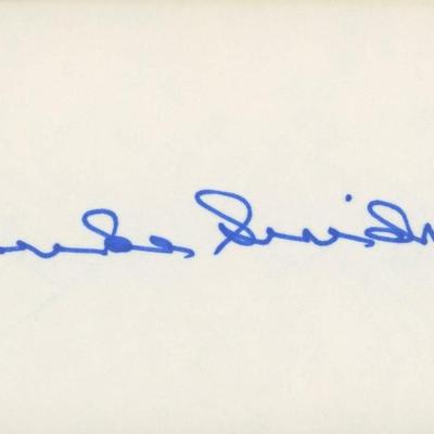 Duke Snider original signature