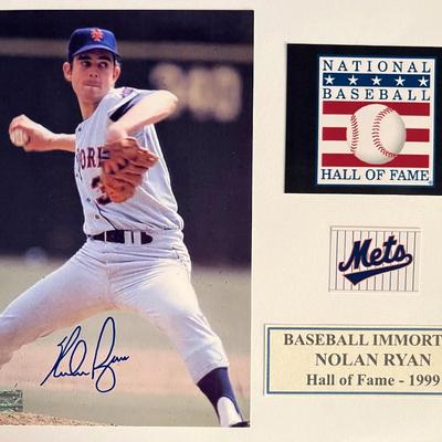 Nolan Ryan signed photo