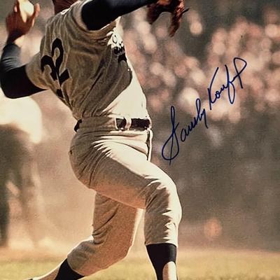 Sandy Koufax signed photo