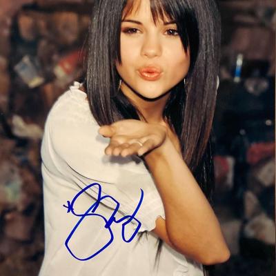 Selena Gomez signed photo