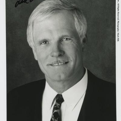 Ted Turner signed photo. 