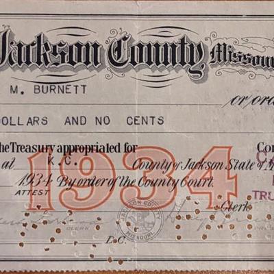 1934 Check