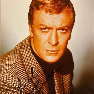 Michael Caine signed photo